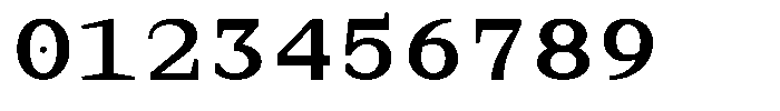 TRT Aigo Mono Bold Font OTHER CHARS