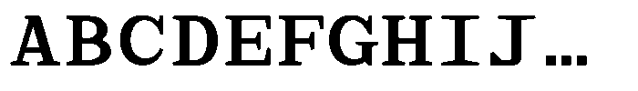 TRT Aigo Mono Bold Font UPPERCASE