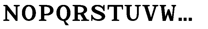 TRT Aigo Mono Bold Font UPPERCASE