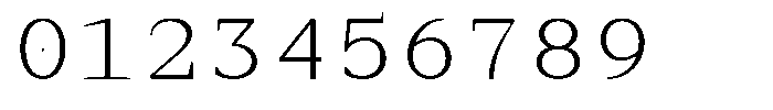 TRT Aigo Mono Light Font OTHER CHARS