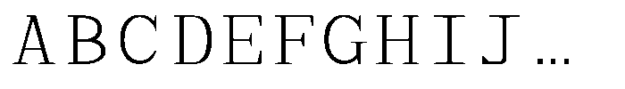 TRT Aigo Mono Light Font UPPERCASE