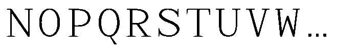 TRT Aigo Mono Light Font UPPERCASE