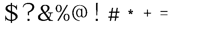 TRT Aigo Mono Regular Font OTHER CHARS