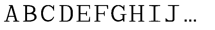 TRT Aigo Mono Regular Font UPPERCASE