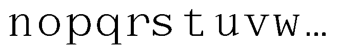 TRT Aigo Mono Regular Font LOWERCASE