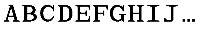 TRT Aigo Mono Semi Bold Font UPPERCASE