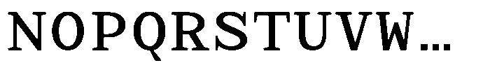 TRT Aigo Mono Semi Bold Font UPPERCASE