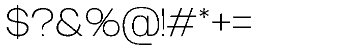TRT Artnik Thin Font OTHER CHARS