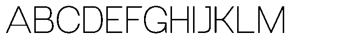 TRT Artnik Thin Font UPPERCASE