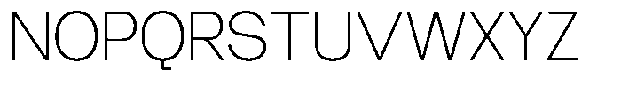 TRT Artnik Thin Font UPPERCASE