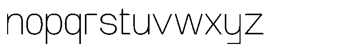 TRT Artnik Thin Font LOWERCASE