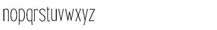 TRT Bird Of Feather Thin Font LOWERCASE