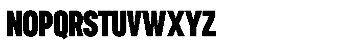 TRT Burn Bold Font UPPERCASE