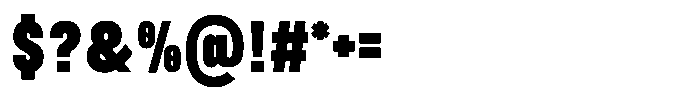 TRT Burn Extra Bold Font OTHER CHARS