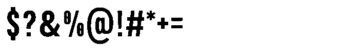 TRT Burn Medium Font OTHER CHARS