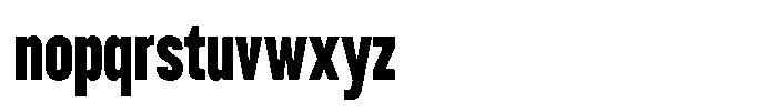 TRT Burn Semi Bold Font LOWERCASE