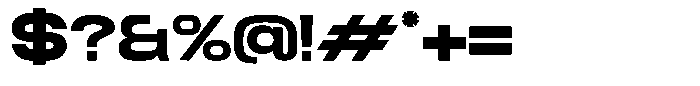 TRT Fluke Bold Font OTHER CHARS