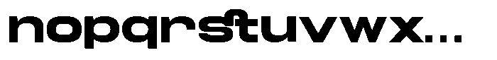 TRT Fluke Bold Font LOWERCASE