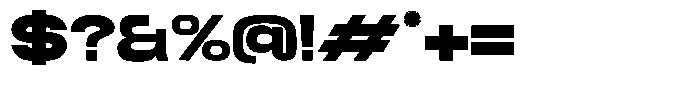 TRT Fluke Extra Bold Font OTHER CHARS