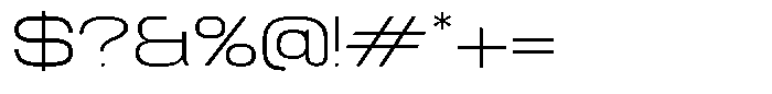 TRT Fluke Thin Font OTHER CHARS