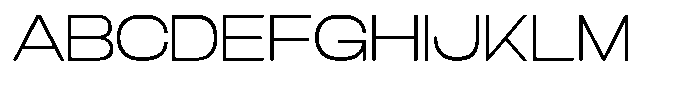 TRT Fluke Thin Font UPPERCASE