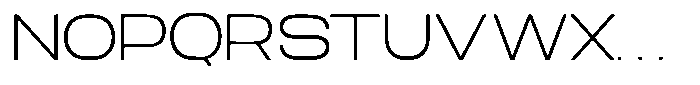 TRT Fluke Thin Font UPPERCASE