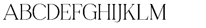 TRT Gateral Extra Light Font UPPERCASE
