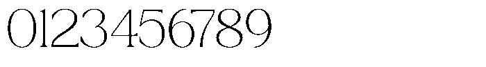 TRT Gateral Thin Font OTHER CHARS