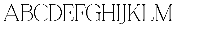 TRT Gateral Thin Font UPPERCASE