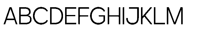 TRT Groza Extra Light Font UPPERCASE