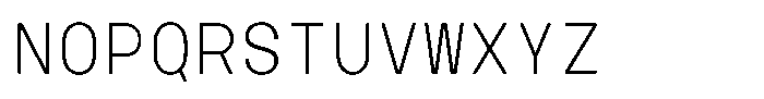 TRT Interval TRT INTERVAL Extra Light Font UPPERCASE