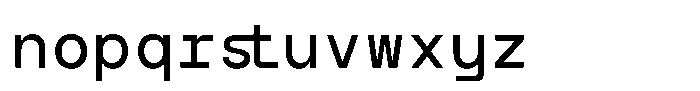 TRT Interval TRT INTERVAL Regular Font LOWERCASE