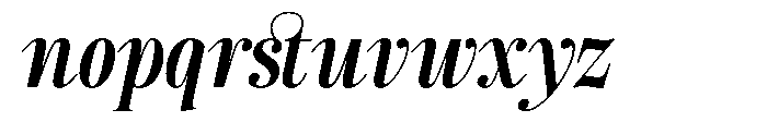 TRT Kingdom Heaven Bold Italic Font LOWERCASE