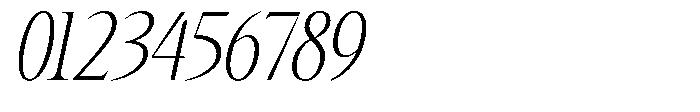 TRT Kingdom Heaven Extra Light Italic Font OTHER CHARS