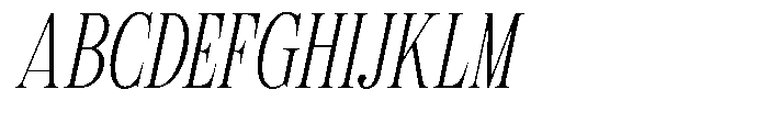 TRT Kingdom Heaven Extra Light Italic Font UPPERCASE
