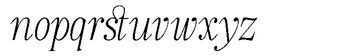 TRT Kingdom Heaven Extra Light Italic Font LOWERCASE