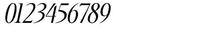 TRT Kingdom Heaven Italic Font OTHER CHARS