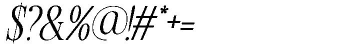 TRT Kingdom Heaven Light Italic Font OTHER CHARS