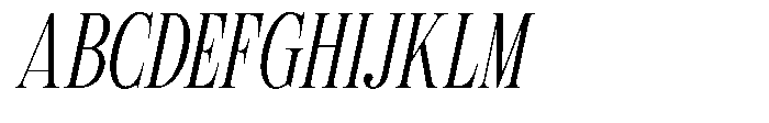 TRT Kingdom Heaven Light Italic Font UPPERCASE