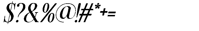 TRT Kingdom Heaven Medium Italic Font OTHER CHARS