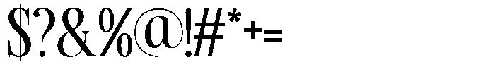TRT Kingdom Heaven Medium Font OTHER CHARS