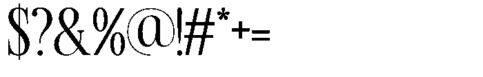 TRT Kingdom Heaven Regular Font OTHER CHARS