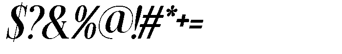 TRT Kingdom Heaven Semi Bold Italic Font OTHER CHARS