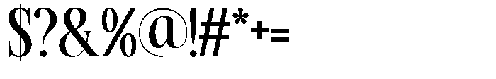 TRT Kingdom Heaven Semi Bold Font OTHER CHARS