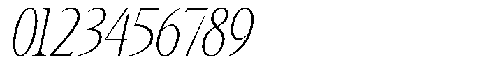TRT Kingdom Heaven Thin Italic Font OTHER CHARS
