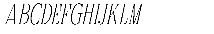 TRT Kingdom Heaven Thin Italic Font UPPERCASE