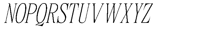 TRT Kingdom Heaven Thin Italic Font UPPERCASE