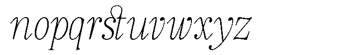 TRT Kingdom Heaven Thin Italic Font LOWERCASE