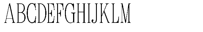 TRT Kingdom Heaven Thin Font UPPERCASE