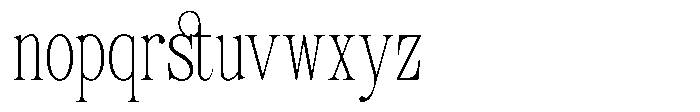 TRT Kingdom Heaven Thin Font LOWERCASE